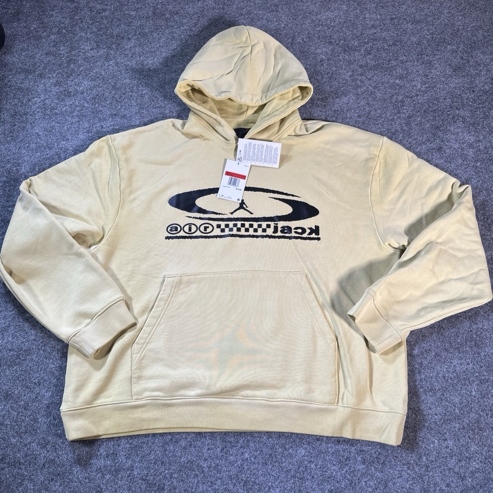 Jordan x Travis Scott Pullover Hoodie Celery FQ7821-308 Size L Cactus Jack $175
